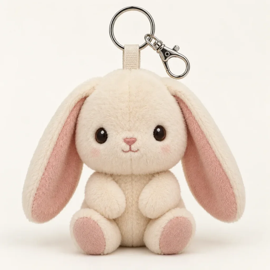Mini Bunny Keychain — AI-generated concept reference