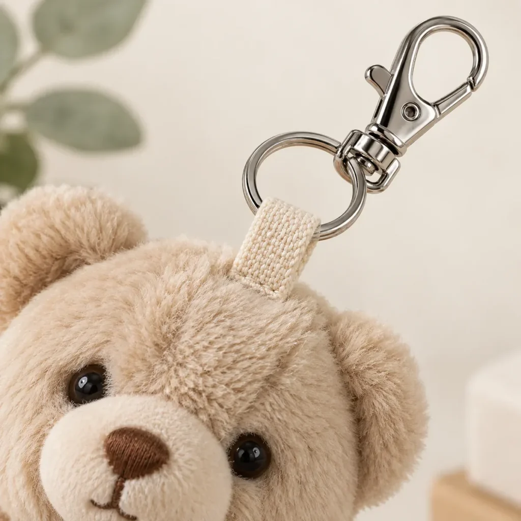 Illustrative Keychain Attachment Detail — AI-generated concept reference