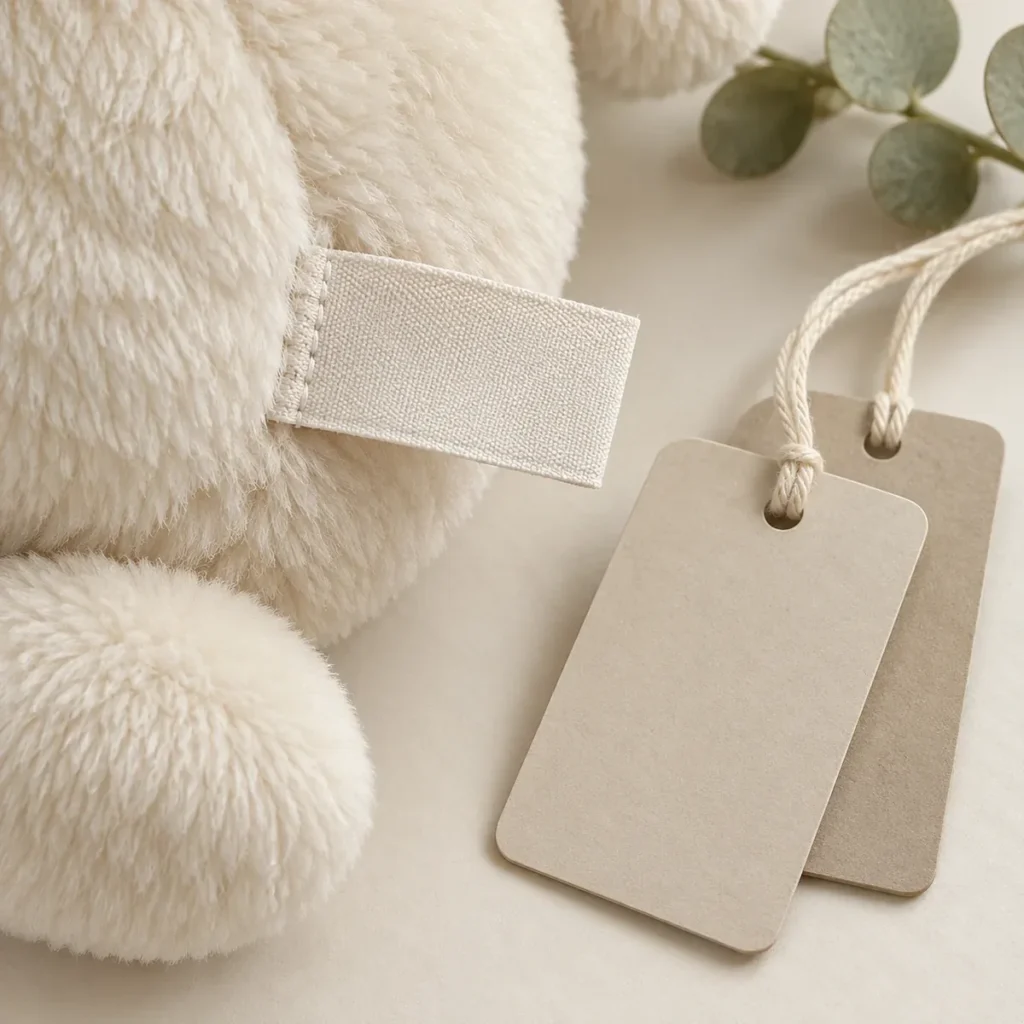 Illustrative Labels and Hangtags — AI-generated concept reference