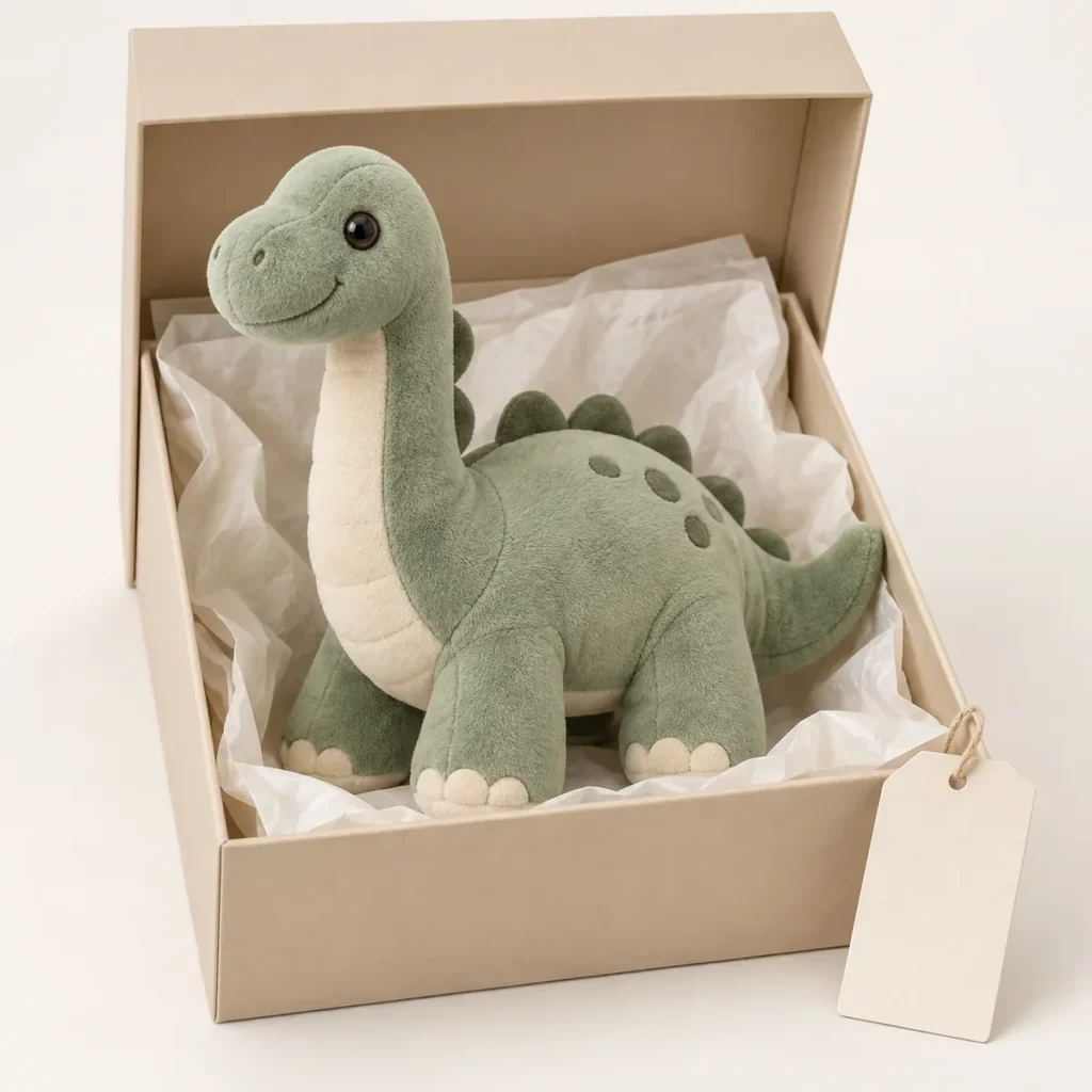 Plush Gift Box Concept — AI-generated concept reference