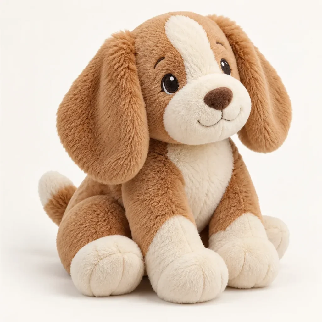 Caramel Puppy Plush — AI-generated concept reference