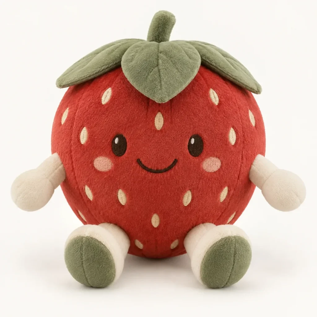 Strawberry Mascot — AI-generated concept reference