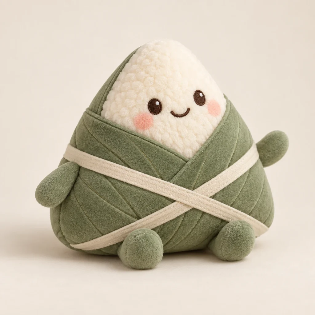 Zongzi Plush — AI-generated concept reference